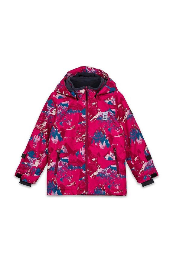 Παιδικό μπουφάν για σκι Lego LWJAD 710 11010823.G ροζ AW24