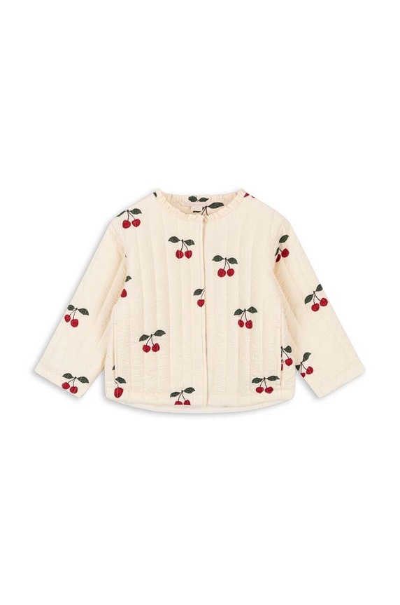 Dětská bunda Konges Sløjd LUNELLA QUILTED JACKET GOTS KS101577 béžová AW24
