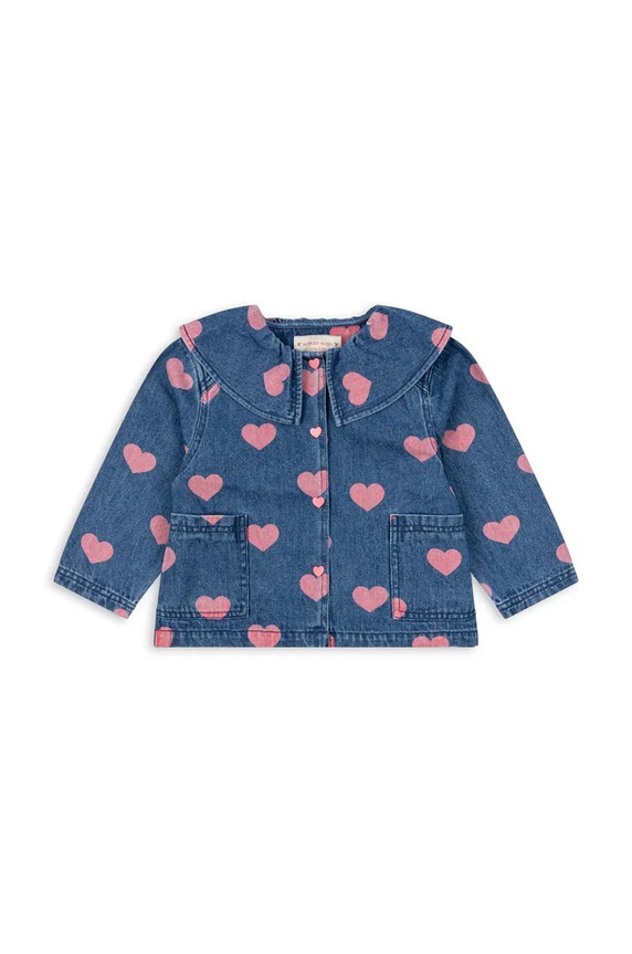 Детская джинсовая куртка Konges Sløjd MAGOT DENIM SHIRT GOTS KS101581 голубой AW24