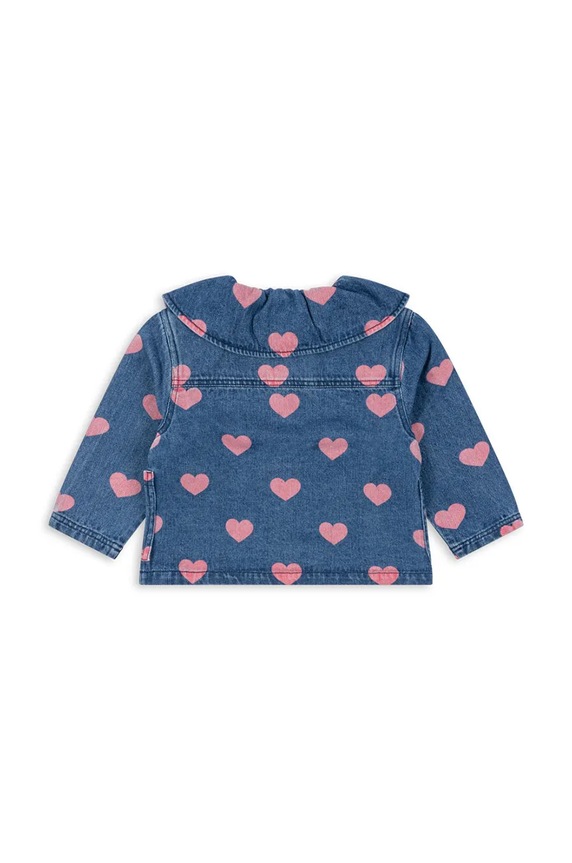 Девочка Детская джинсовая куртка Konges Sløjd MAGOT DENIM SHIRT GOTS KS101581 голубой