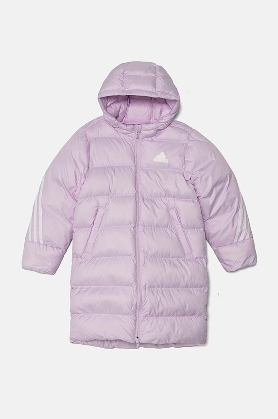 adidas kurtka dziecięca J FI 3S PARKA IX3631 fioletowy AW24