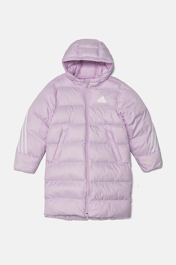 adidas kurtka dziecięca J FI 3S PARKA IX3631 fioletowy AW24