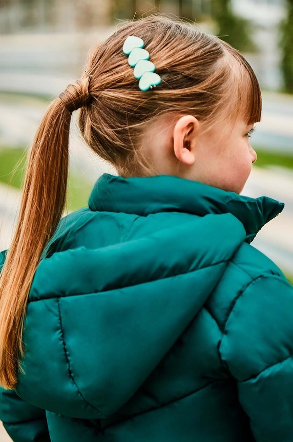 Dětská bunda Mayoral 415.6H.Mini.9BYH tyrkysová
