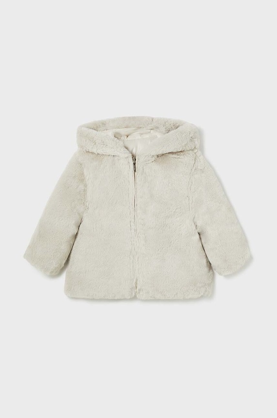 Mayoral kurtka dwustronna dziecięca 2480.4A.Baby.9BYH beżowy AW24