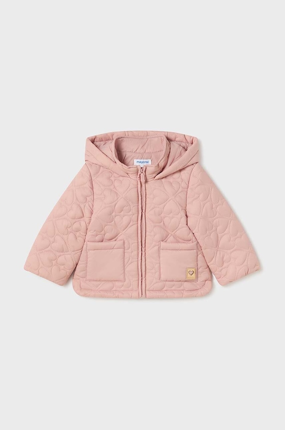 Mayoral kurtka dziecięca 2484.4J.Baby.9BYH różowy AW24