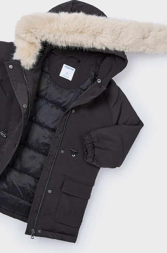Детска парка Mayoral 4493.6F.Mini.9BYH черен AW24