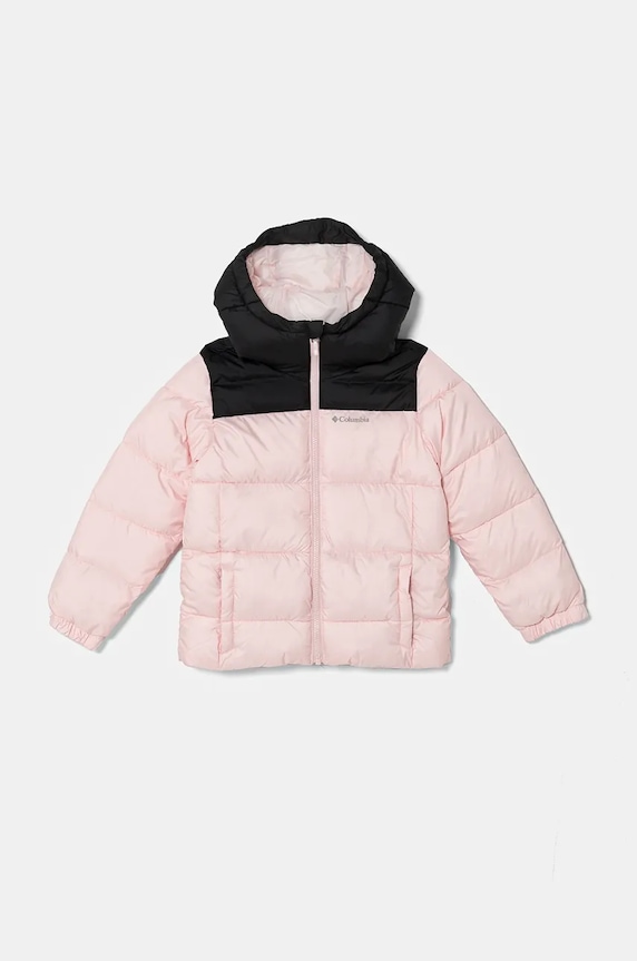 Columbia geaca copii Puffect cu captuseala roz 2096272.G