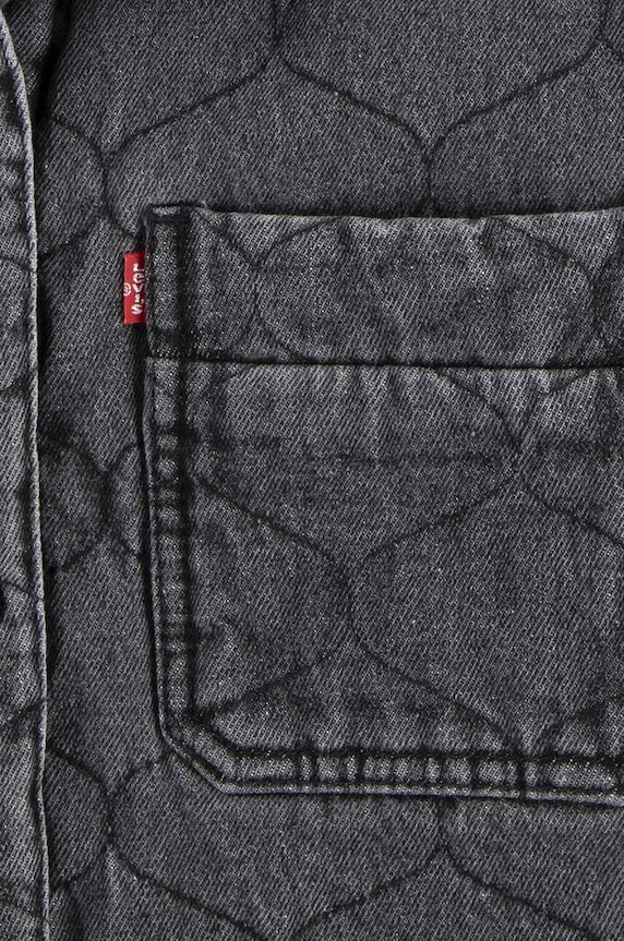 Levi's geacă din denim pentru copii QUILTED TRUCKER JACKET gri 3EL097