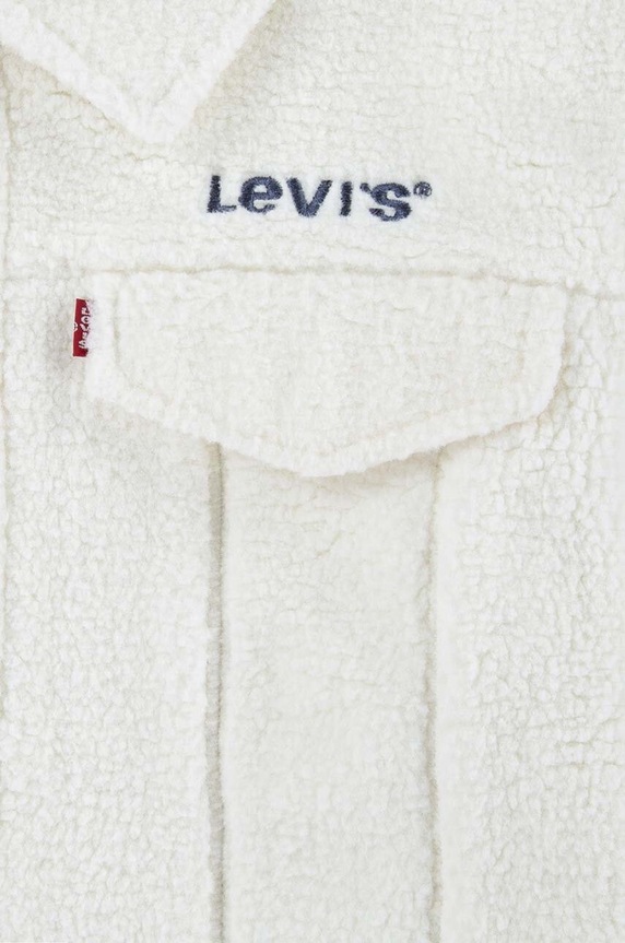 Levi's kurtka dziecięca BOXY FIT SHERPA TRUCKER beżowy 4EL264