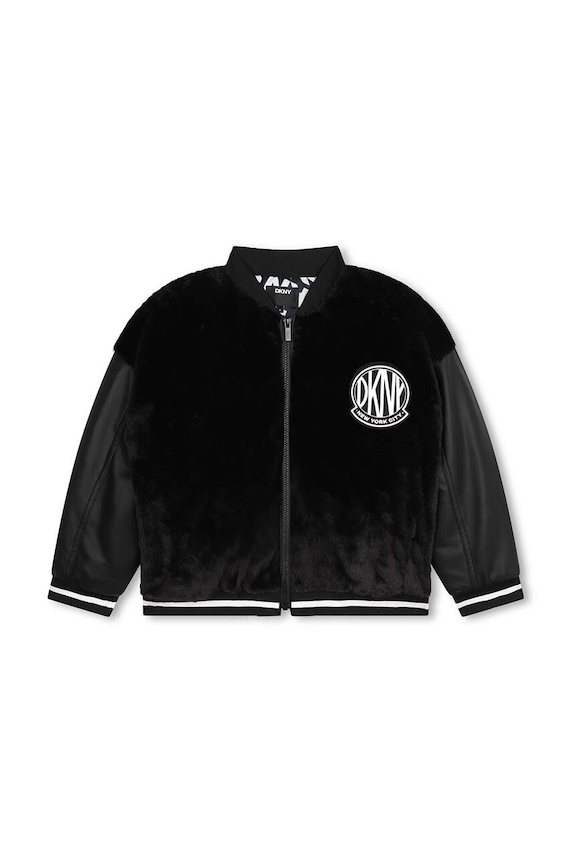 Dkny geaca bomber pentru copii D60237.156.162 negru AW24