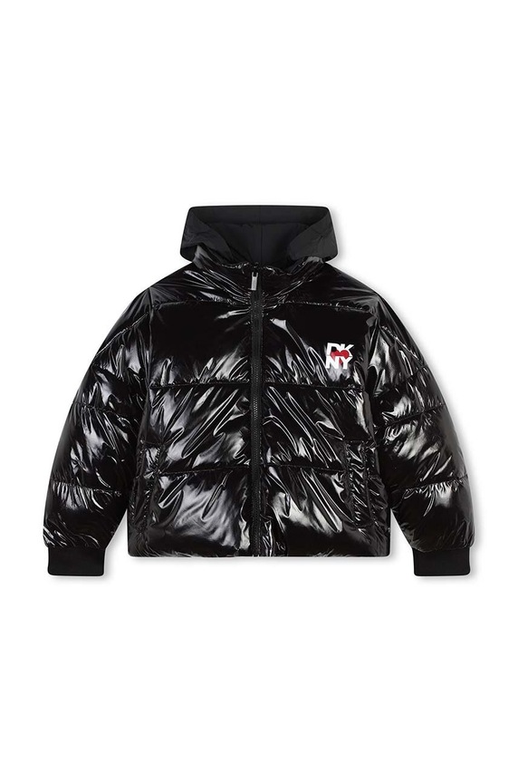 Dkny kétoldalas gyerekdzseki szigetelt fekete D62076.156.162