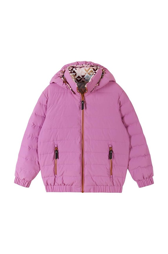 Dvostrana dječja pernata jakna Reima Finnoo 5100252B.9BYH roza AW24