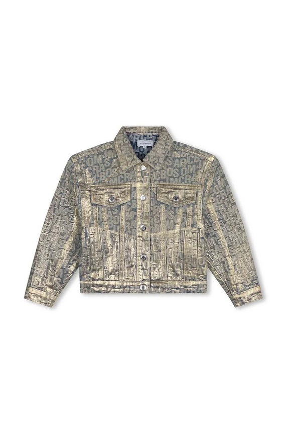 Marc Jacobs geacă din denim pentru copii W60302.114.150 aur AW24