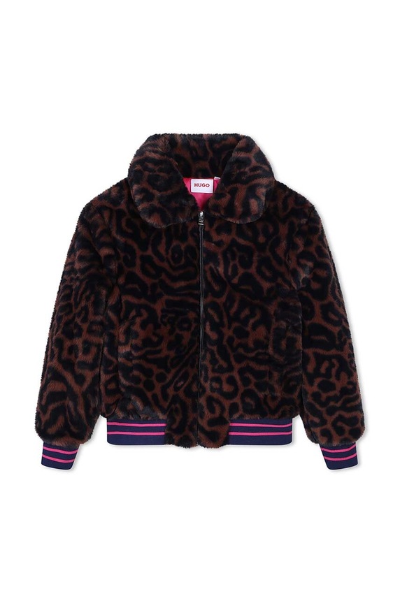 Dječja bomber jakna HUGO G00215.156.162 smeđa AW24