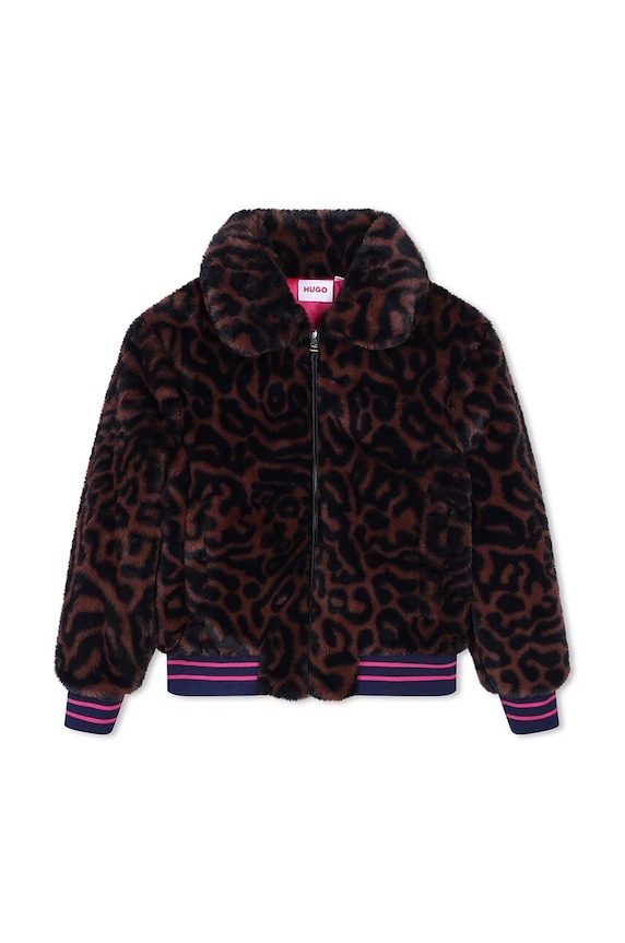 Dječja bomber jakna HUGO G00215.156.162 smeđa AW24