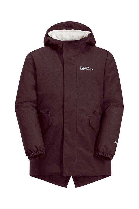 Jack Wolfskin parka pentru copii cu captuseala burgundia 1609092.92.152