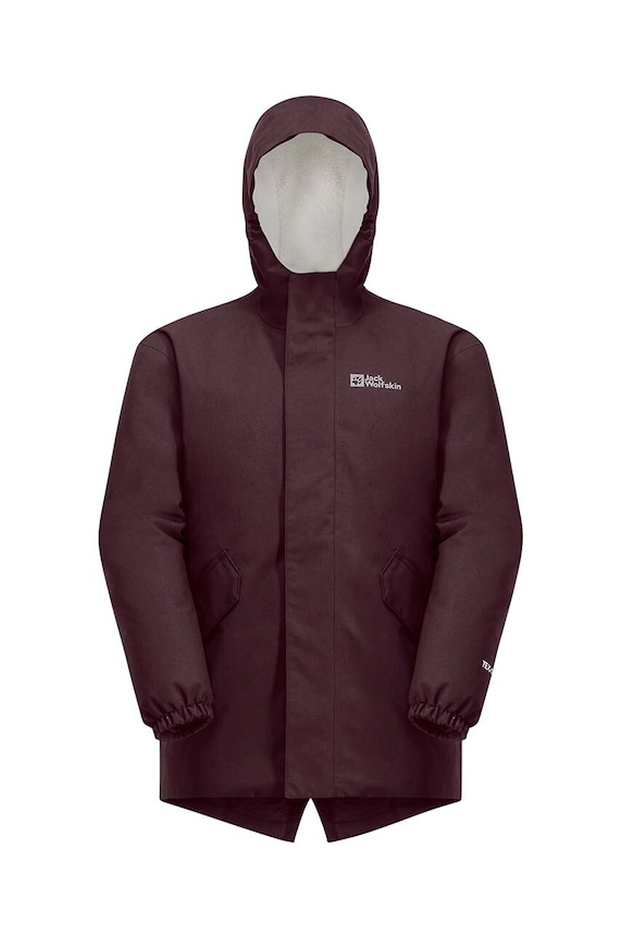 Fete Jack Wolfskin parka pentru copii 1609092.92.152 burgundia