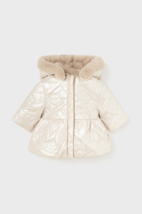 Бебешко яке с две лица Mayoral Newborn 2454.2R.Newborn.9BYH бежов AW24
