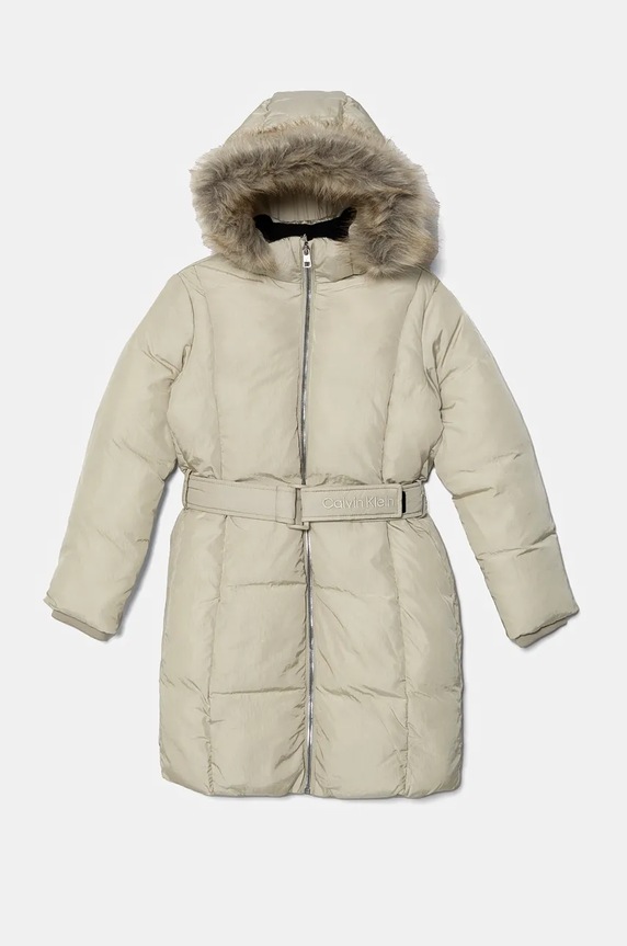 Detská bunda Calvin Klein Jeans IG0IG02686.9BYH. béžová AW24