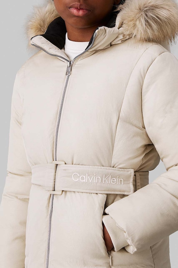 Detská bunda Calvin Klein Jeans IG0IG02686.9BYH. béžová