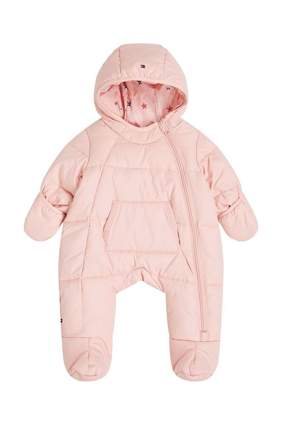 Ολόσωμη φόρμα μωρού Tommy Hilfiger άλλο ροζ KN0KN01908.G.9BYH
