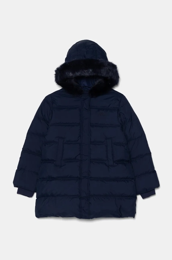 Детско пухено яке United Colors of Benetton с изолация тъмносин 2WU0CN04Z.G.Seasonal