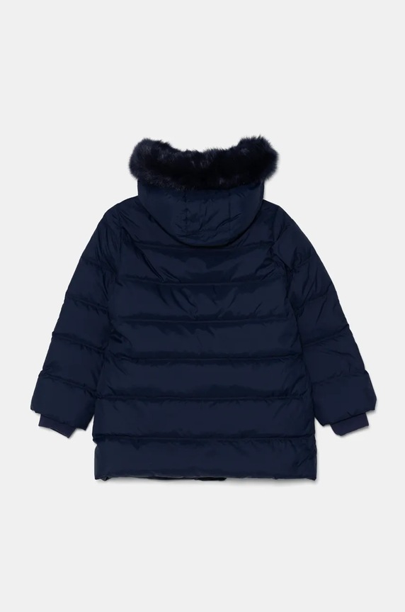 Детско пухено яке United Colors of Benetton 2WU0CN04Z.G.Seasonal тъмносин AW24