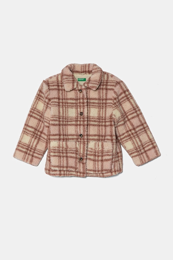 United Colors of Benetton kurtka dziecięca bez kaptura beżowy 29J8GN037.P.Seasonal