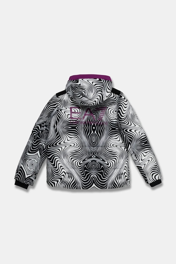 EA7 Emporio Armani kurtka narciarska dziecięca 6DBG04.BNKCZ czarny AW24