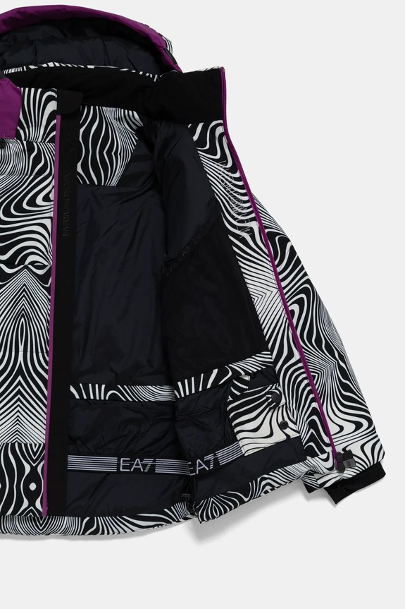 Chłopiec EA7 Emporio Armani kurtka narciarska dziecięca 6DBG04.BNKCZ czarny