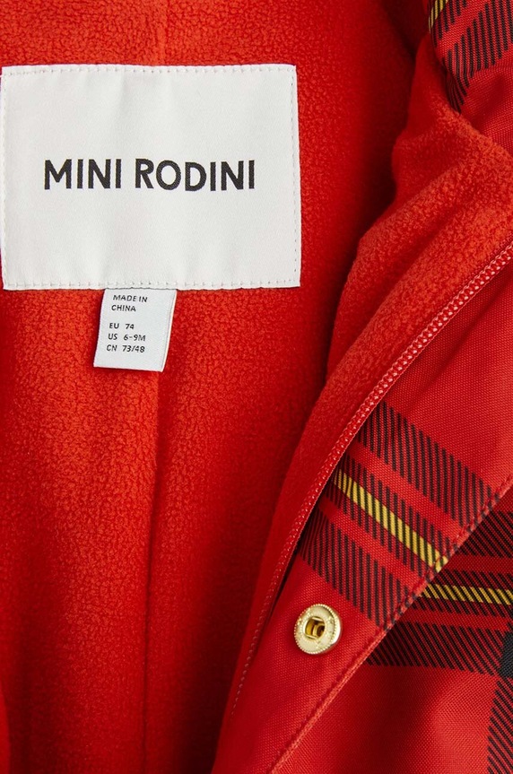 Overal pre bábätká Mini Rodini 1100015342 červená