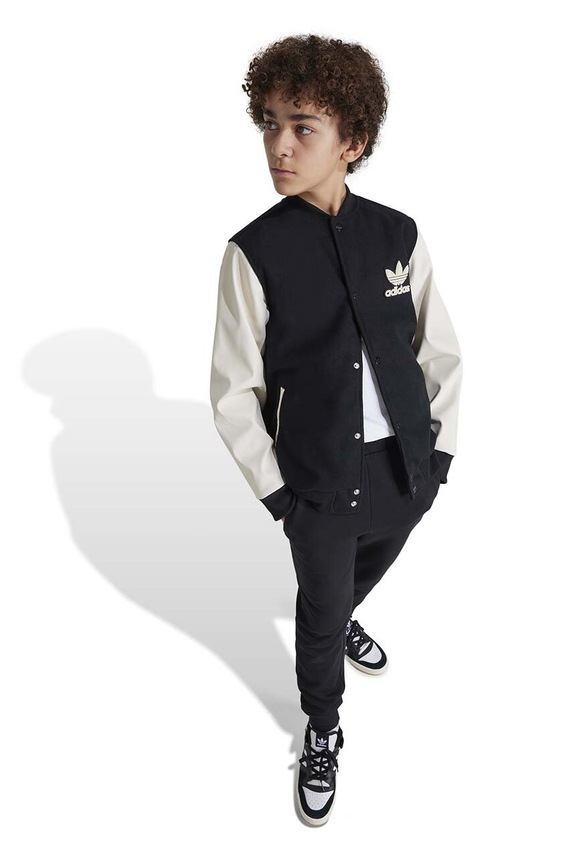 Dětská bomber bunda adidas Originals VRCTACKET s podšívkou černá IY7505