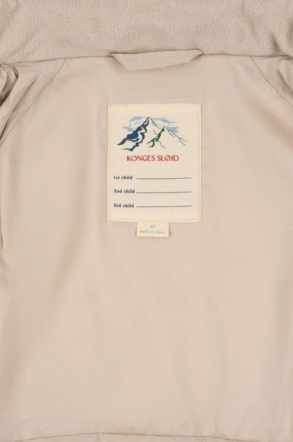 Detská bunda Konges Sløjd NUKA JACKET GRS KS101204 hnedá