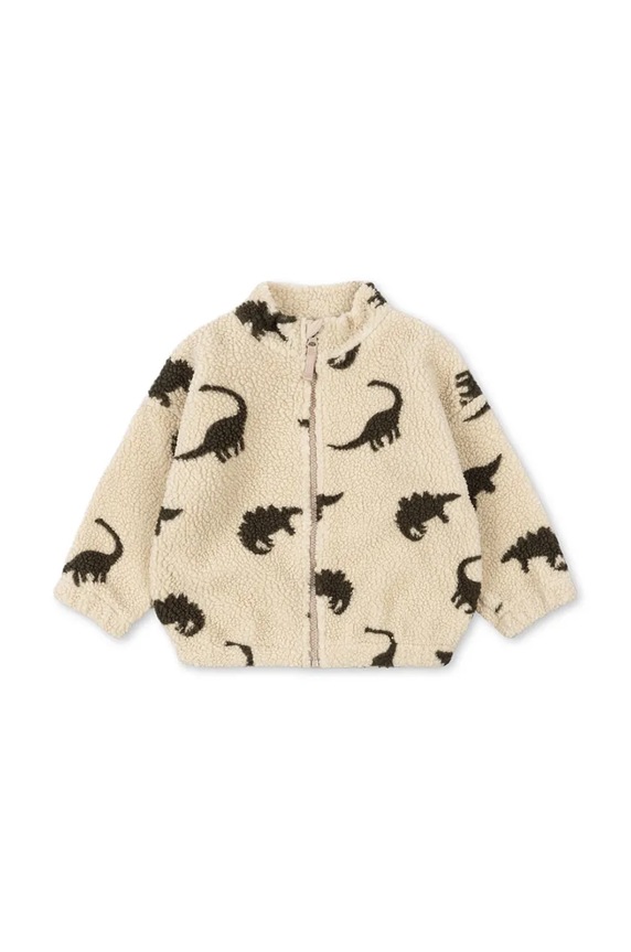 Konges Sløjd geaca copii JODY TEDDY JACKET GRS KS101242 verde AW24
