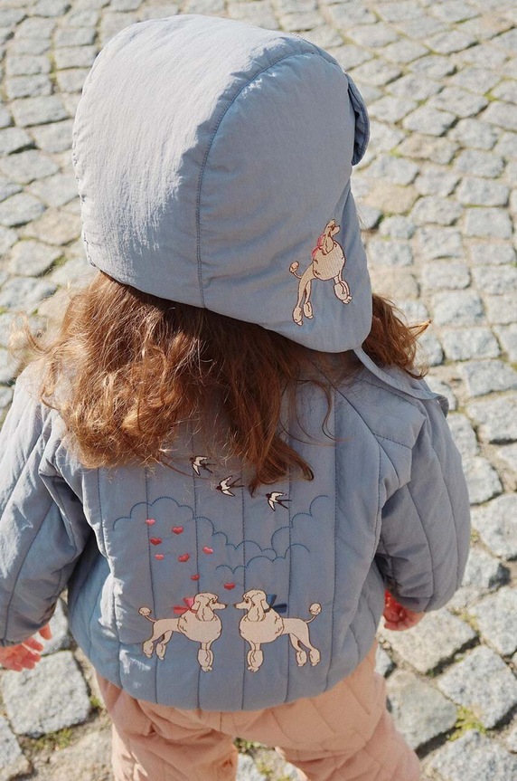 Konges Sløjd kurtka bomber dziecięca JUNO BOMBER JACKET bez kaptura niebieski KS101245