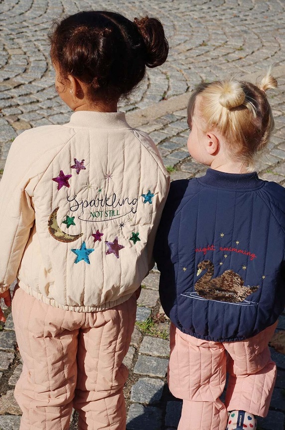 Детско яке бомбър Konges Sløjd JUNO SEQUIN BOMBER JACKET KS101250