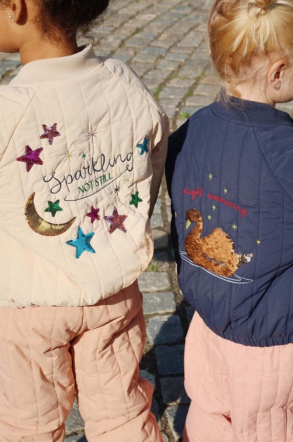 Детско яке бомбър Konges Sløjd JUNO SEQUIN BOMBER JACKET KS101250