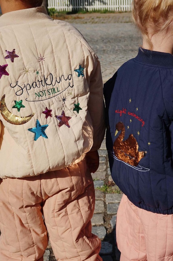 Детско яке бомбър Konges Sløjd JUNO SEQUIN BOMBER JACKET KS101250