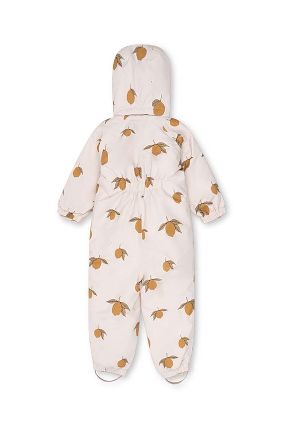 CHLAPEC Dětská zimní kombinéza Konges Sløjd NOHR SNOWSUIT PRINT KS101277 béžová