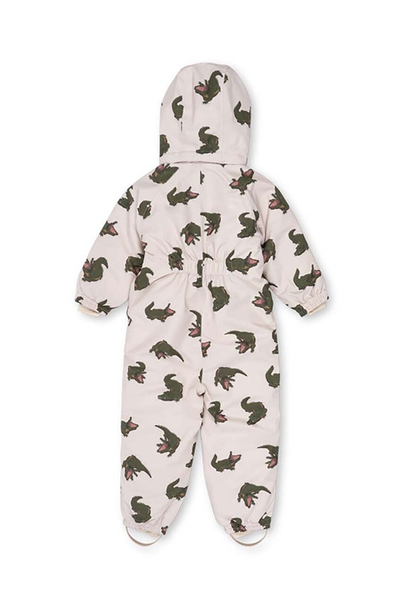 Момче Детски зимен гащеризон Konges Sløjd NOHR SNOWSUIT PRINT KS101277 бежов