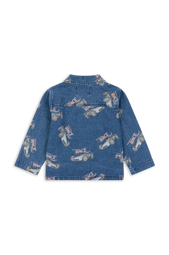 BIMBA Konges Sløjd giacca jeans bambino/a MAGOT JACKET GOTS KS101586 blu