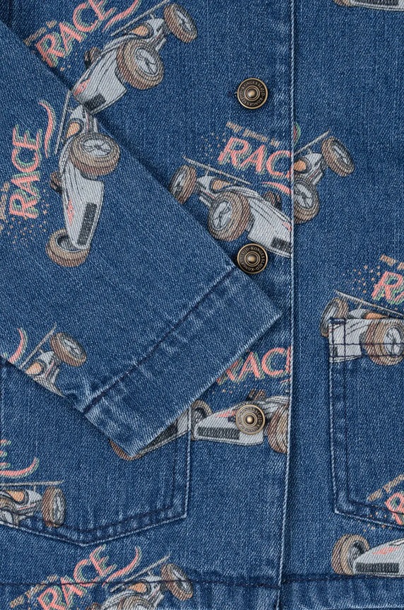 Konges Sløjd giacca jeans bambino/a MAGOT JACKET GOTS KS101586 blu
