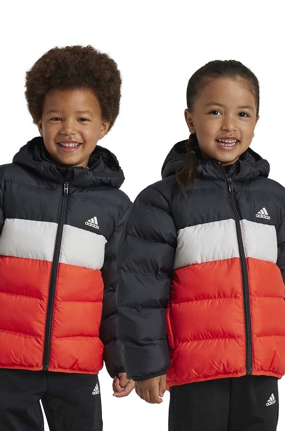 Detská bunda adidas LK SDKT zateplené červená IW0551