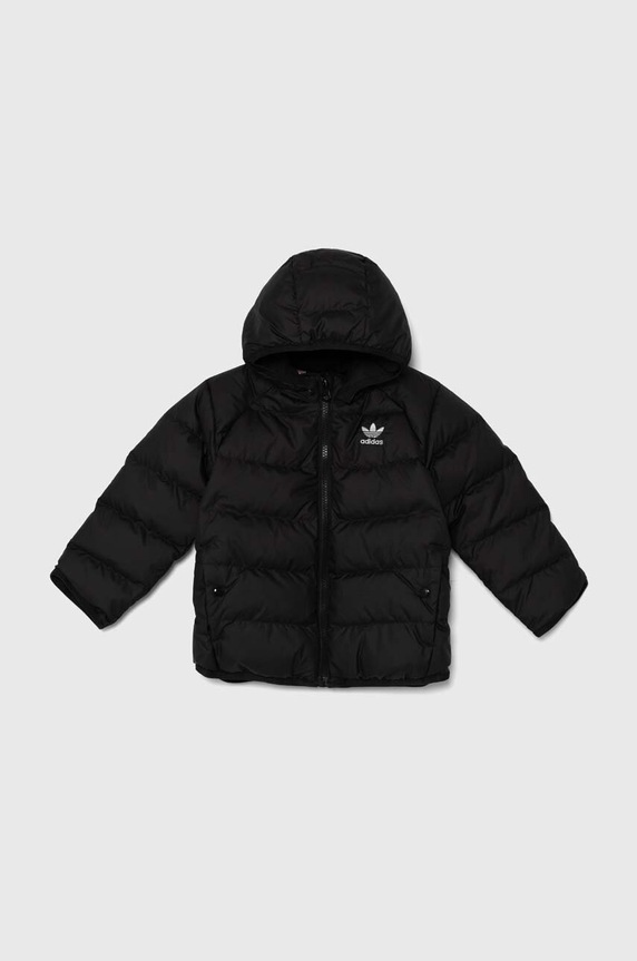 Dětská péřová bunda adidas Originals DOWNACKET s podšívkou černá IX7493