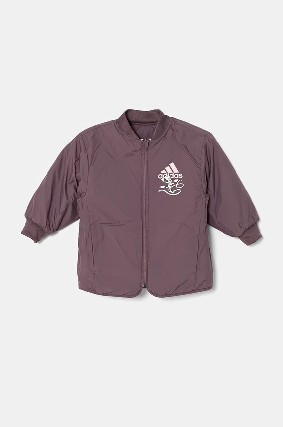 Детско яке с две лица adidas LG DY MDKT виолетов IV9651