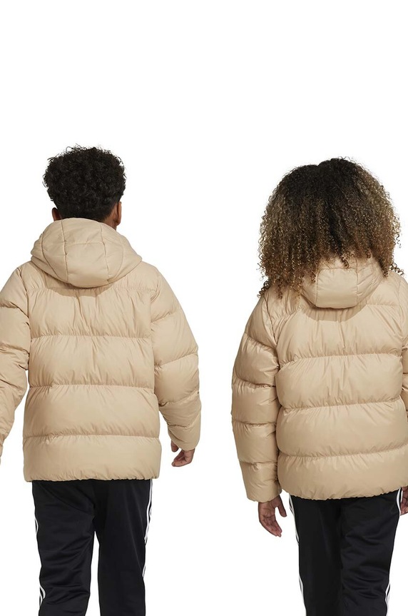 adidas Originals kurtka puchowa dziecięca DOWNACKET ELO IY7500 beżowy