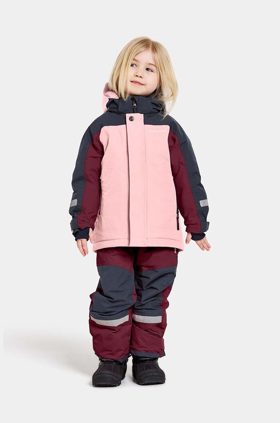 Didriksons geaca copii NEPTUN KIDS JKT cu captuseala roz 505472