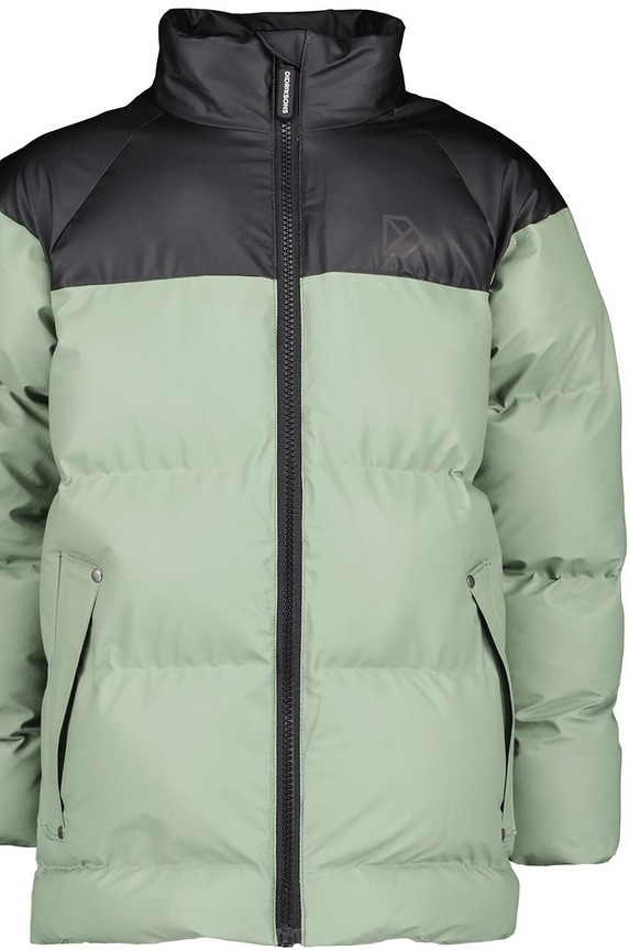 Dječja jakna Didriksons MEGA KIDS JKT 505364 zelena AW24