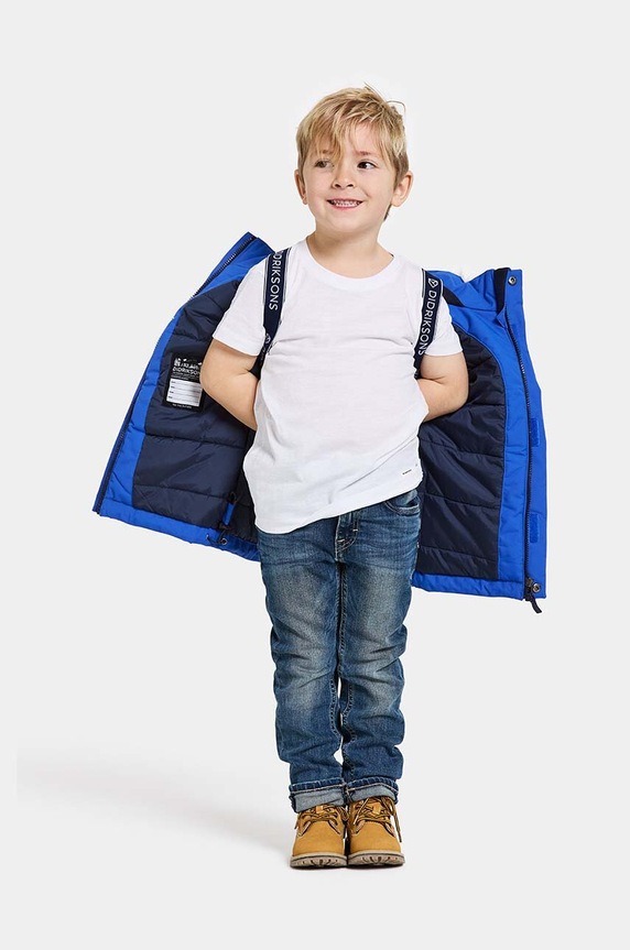 Didriksons BJÄRVEN KIDS PARKA μπλε 505470