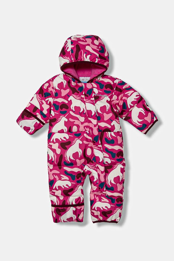 Columbia salopetă din puf pentru bebeluși Snuggly Bunny Bunting cu captuseala roz 2088791